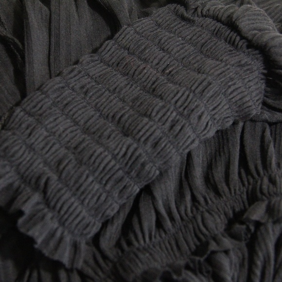 Free People Day Dreaming Top NEW Women Babydoll Shirt Black Small Long Sleeves - Picture 9 of 11